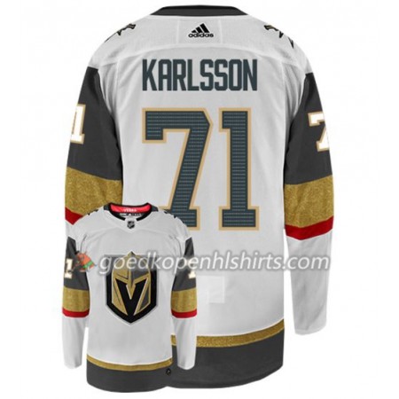 Vegas Golden Knights WILLIAM KARLSSON 71 Adidas Wit Authentic Shirt - Mannen